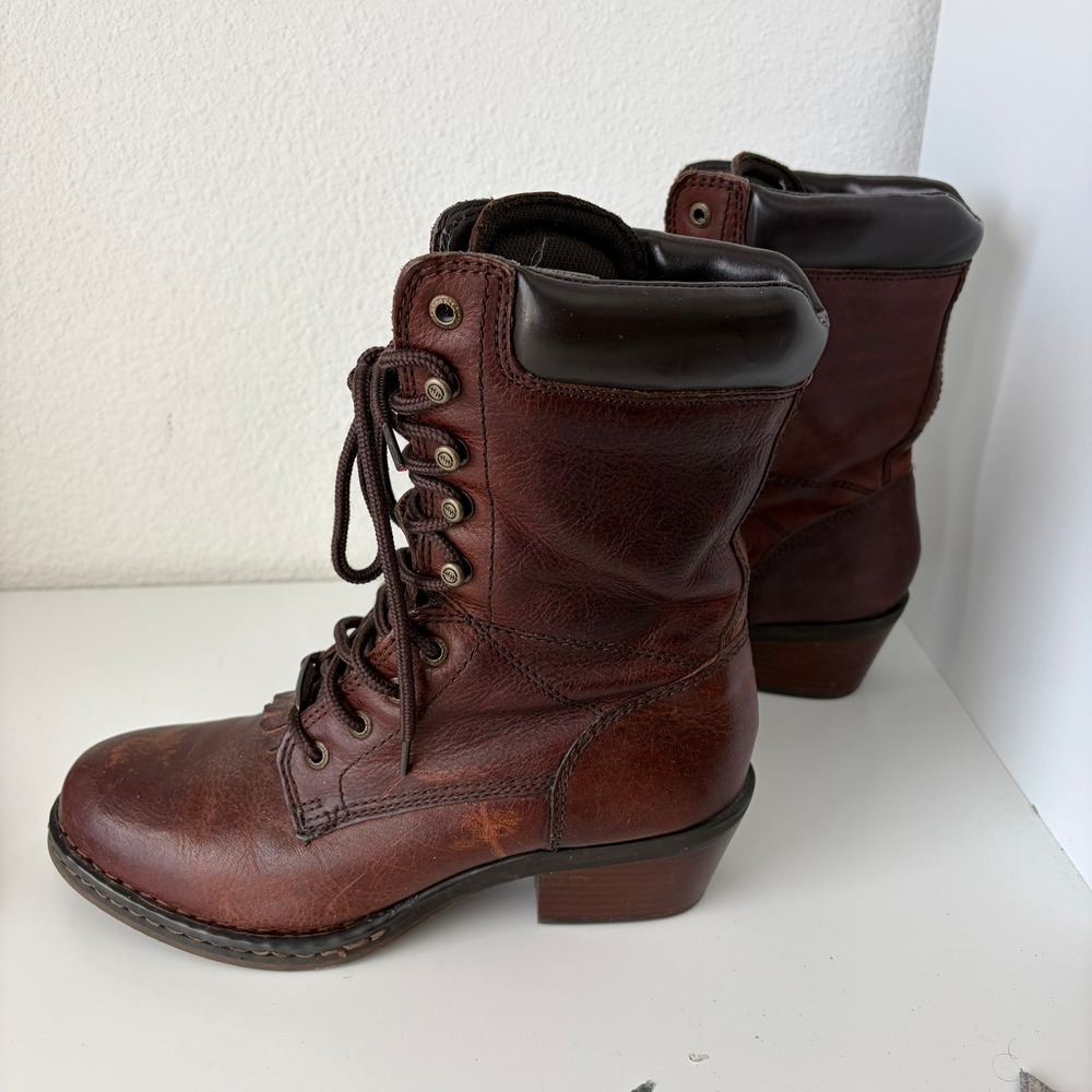 Double-H Womens 8.5 Aberdeen Packer Full Grain Leather West Work Boot DH058B